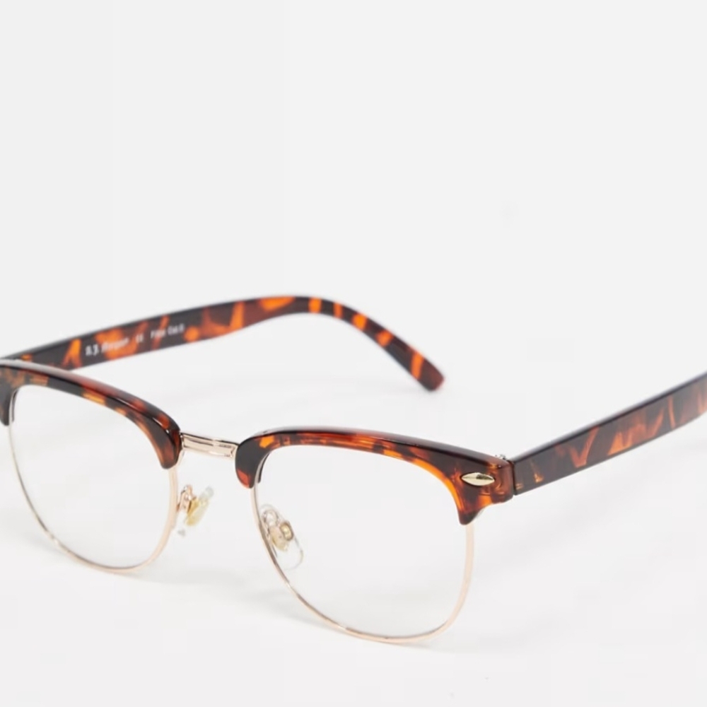 ASOS Tortoise Shell Half-Rim Eyewear